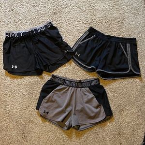 3 pairs Under Armour shorts